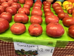 Local Grown Heirloom Tomatoes at Goffle Brook Farms