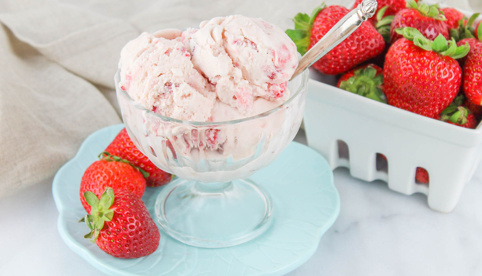 Strawberry Ice Cream - Goffle Brook Farms