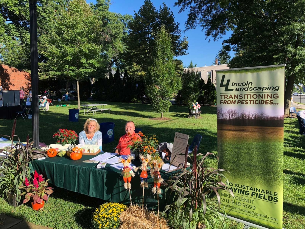 Donna Dorsey of Goffle Brook Farms and Michael Kolenut of Lincoln Landscaping promoting native plants and sustainability