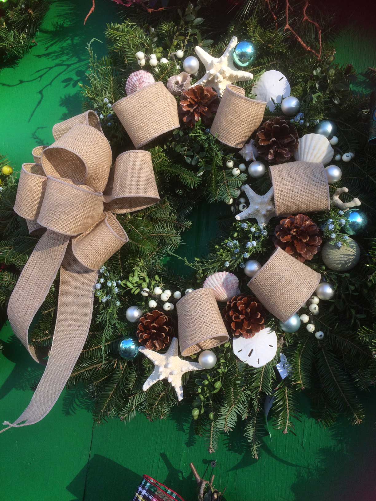 Christmas Wreaths at Goffle Brook Farms in Ridgewood