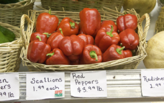 Fresh Local Red Peppers