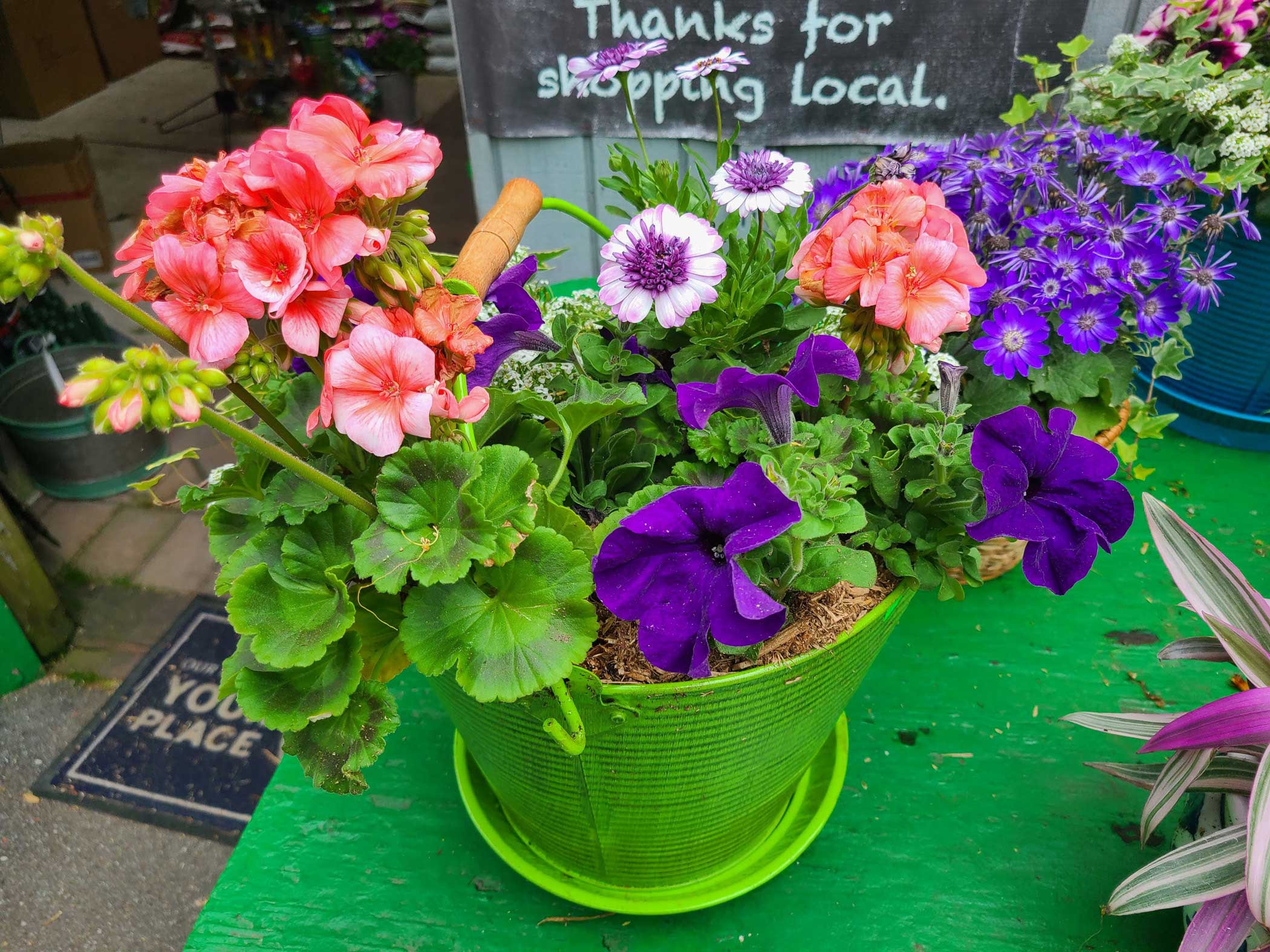 Mothers Day Porch and Patio Garden Containers at Goffle Brook Farms