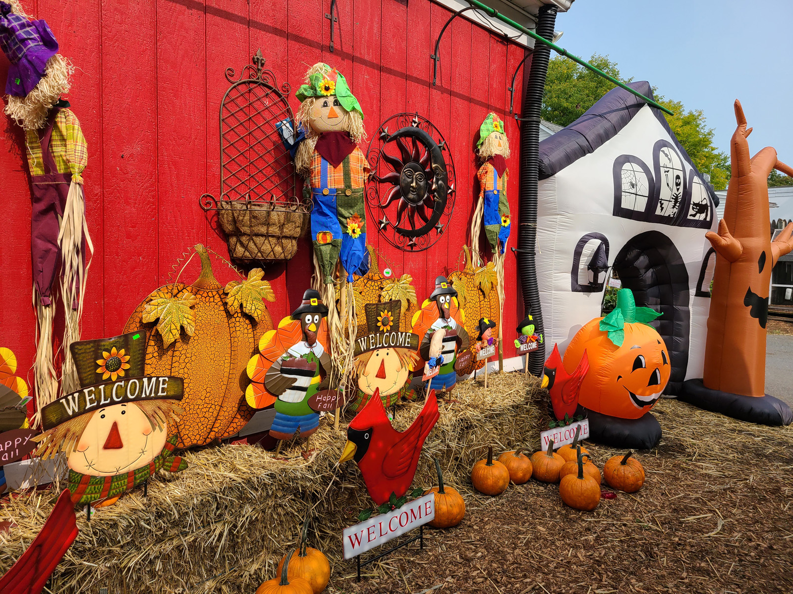 Autumn Decorations at Goffle Brook Farms in RIdgewood NJ