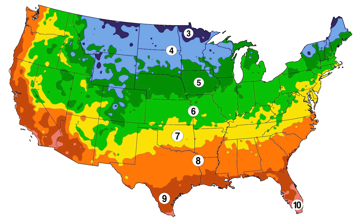 U.S. Growing Zone Map