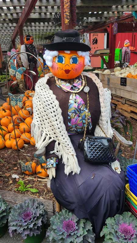 Whimsical Scarecrow Shopping