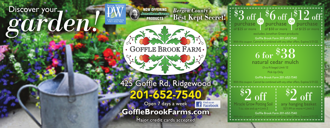 Goffle Brook Farms Coupon