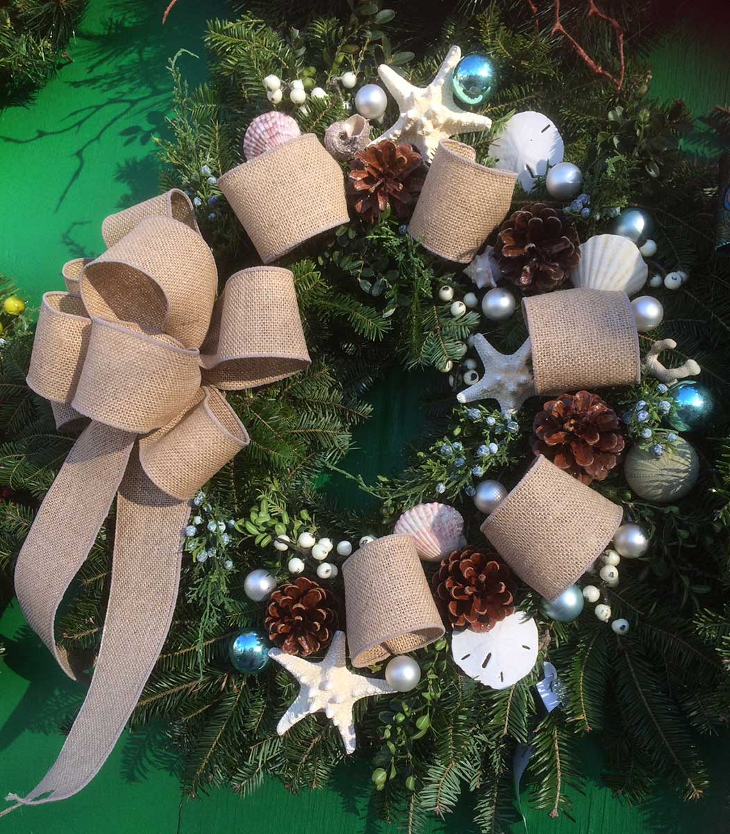 Christmas Season Holiday Wreaths for do-it-yourselfers available at Goffle Brook Farms