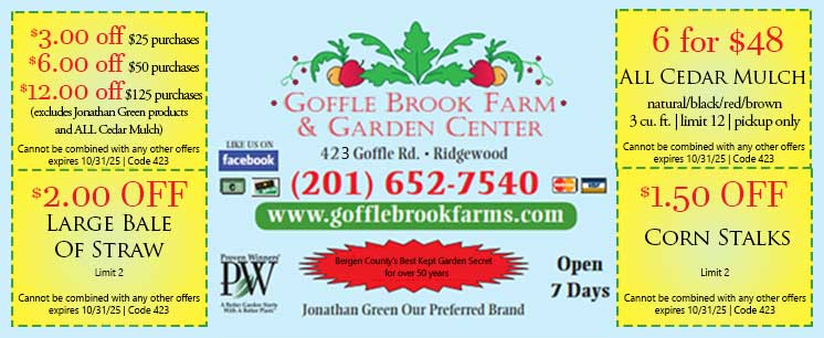 Goffle Brook Farms Coupon Goffle Brook Farms Coupon