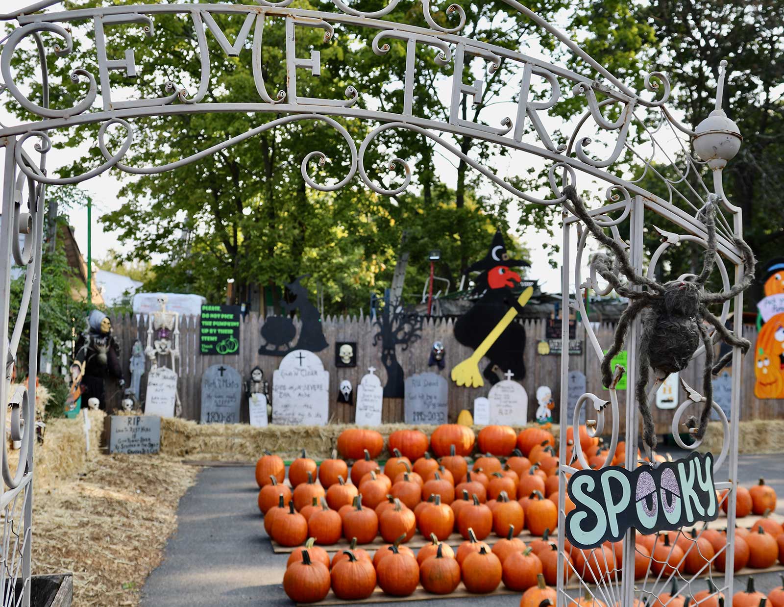 The graveyard decor