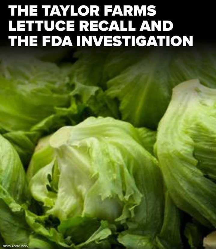 The current recall is tied to iceberg lettuce sourced from a specific farm in central Mexico, and there is no indication that locally grown New Jersey lettuce or produce is involved The current recall is tied to iceberg lettuce sourced from a specific farm in central Mexico, and there is no indication that locally grown New Jersey lettuce or produce is involved