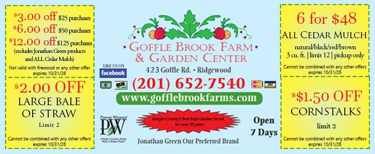 Goffle Brook Farm Coupon